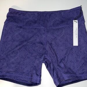 IAB MFG Spandex 5 inch shorts with adhesive no slip thigh size L, purple …